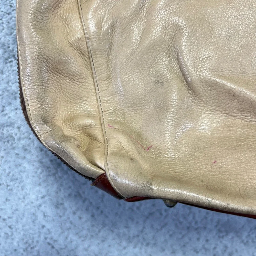 VINTAGE Marino Orlandi Bag Italian Geniune Leather Tan‎ Brown Crossbody Shoulder